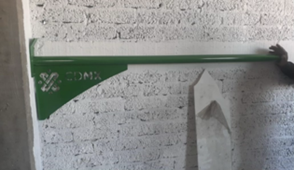 Brazo verde para poste telescopico